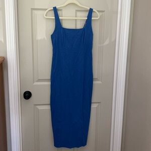 Abercrombie Bodycon Blue Midi Dress